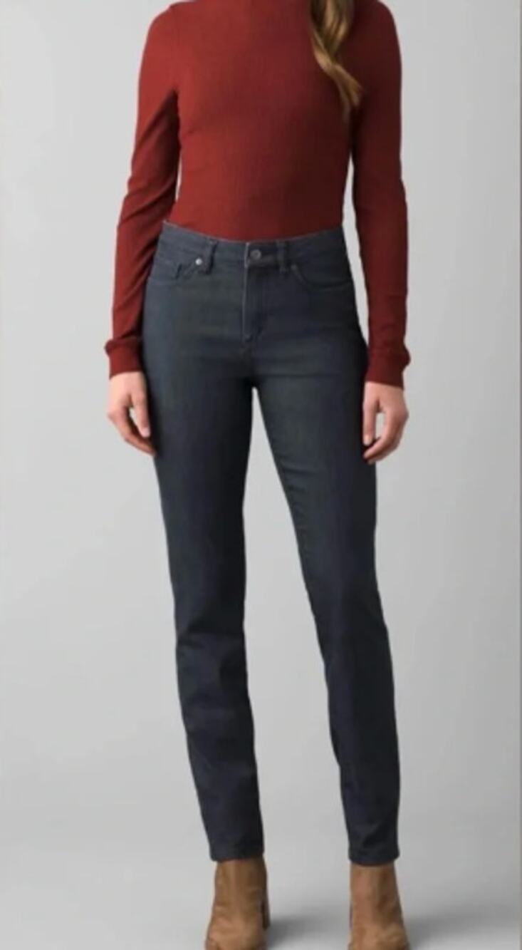 Prana Kayla Women’s High Rise Jeans Denim Solid NWT - Size 6 Tall